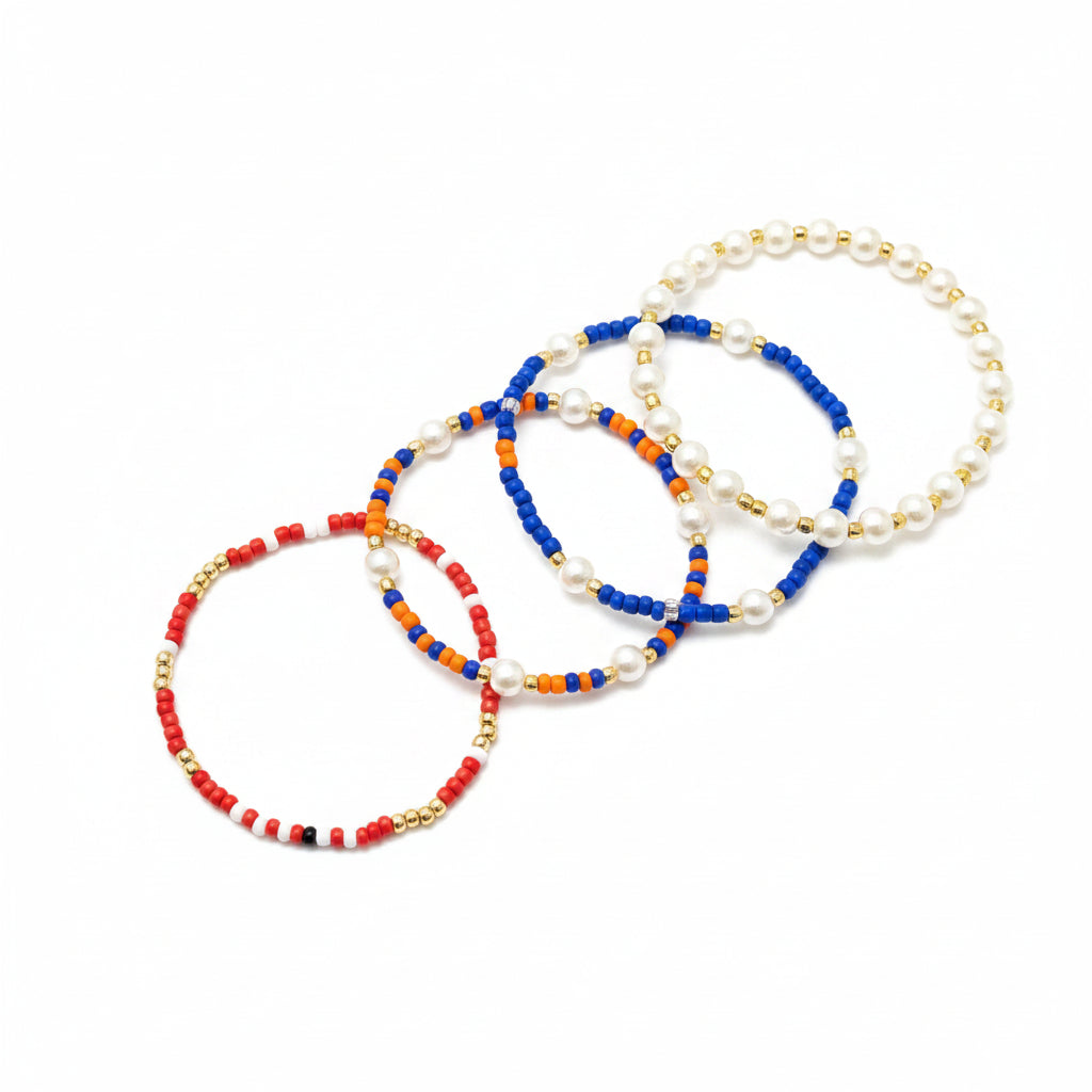 Game Day Bracelet Stack- Customize for your Team