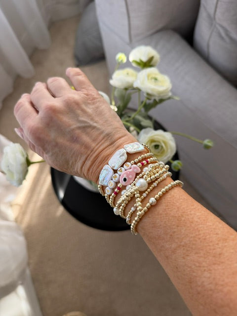 Ms. Pricilla Flat Bracelet Cultured Pearl