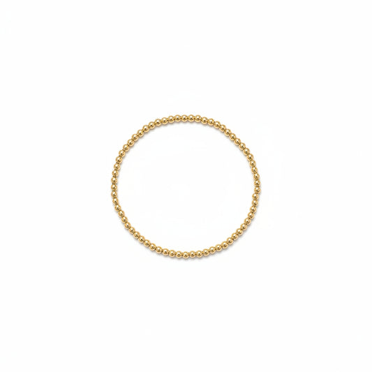 3MM Gold Filled Beaded Bracelet