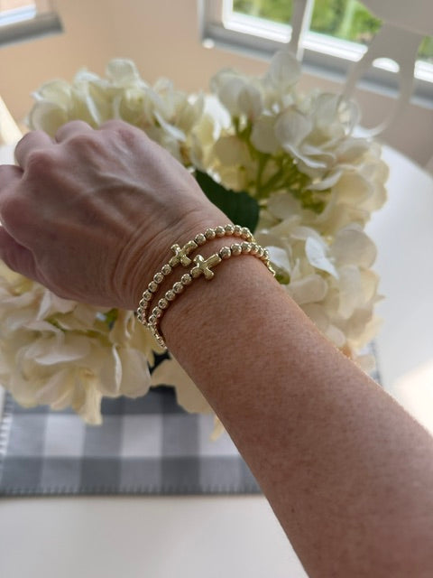 Four Crosses Gold Bracelet