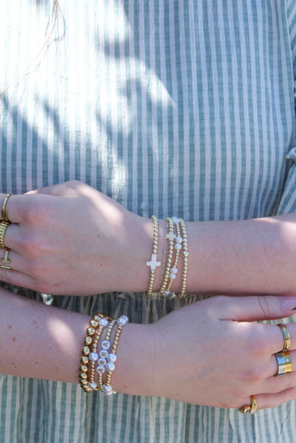 The Simply Custom Gold Letter Bracelet