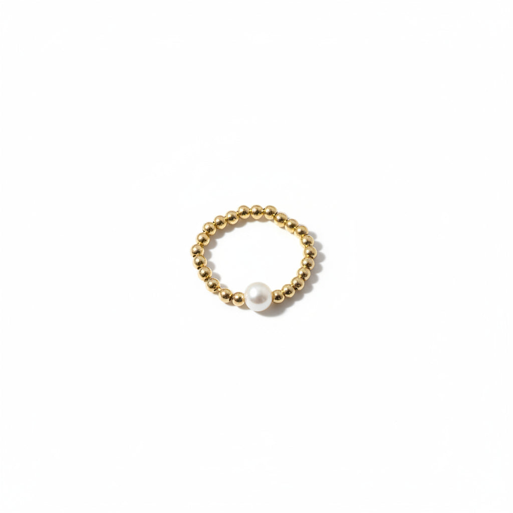 Ms. Effortless Ring 3MM w/Pearl