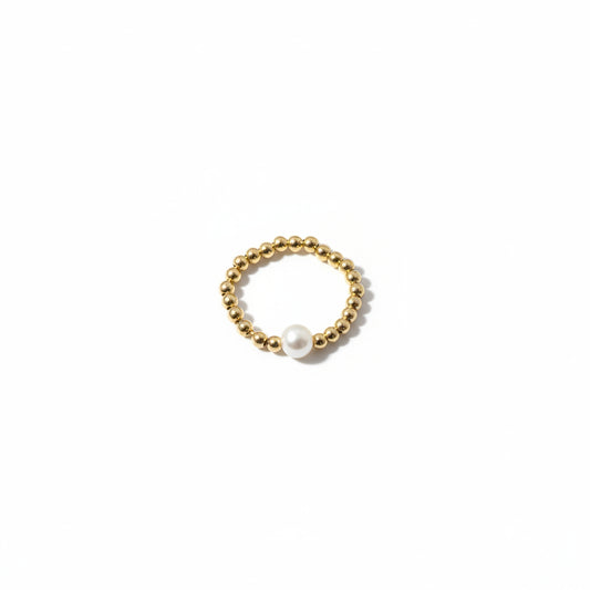 Ms. Effortless Ring 3MM w/Pearl