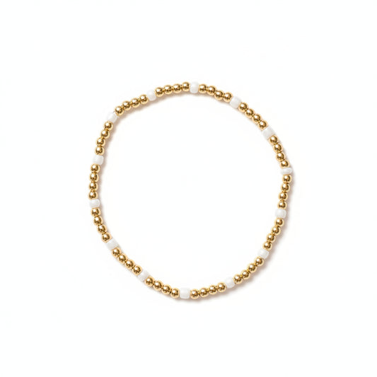 Ms. Sue Soft White Bracelet