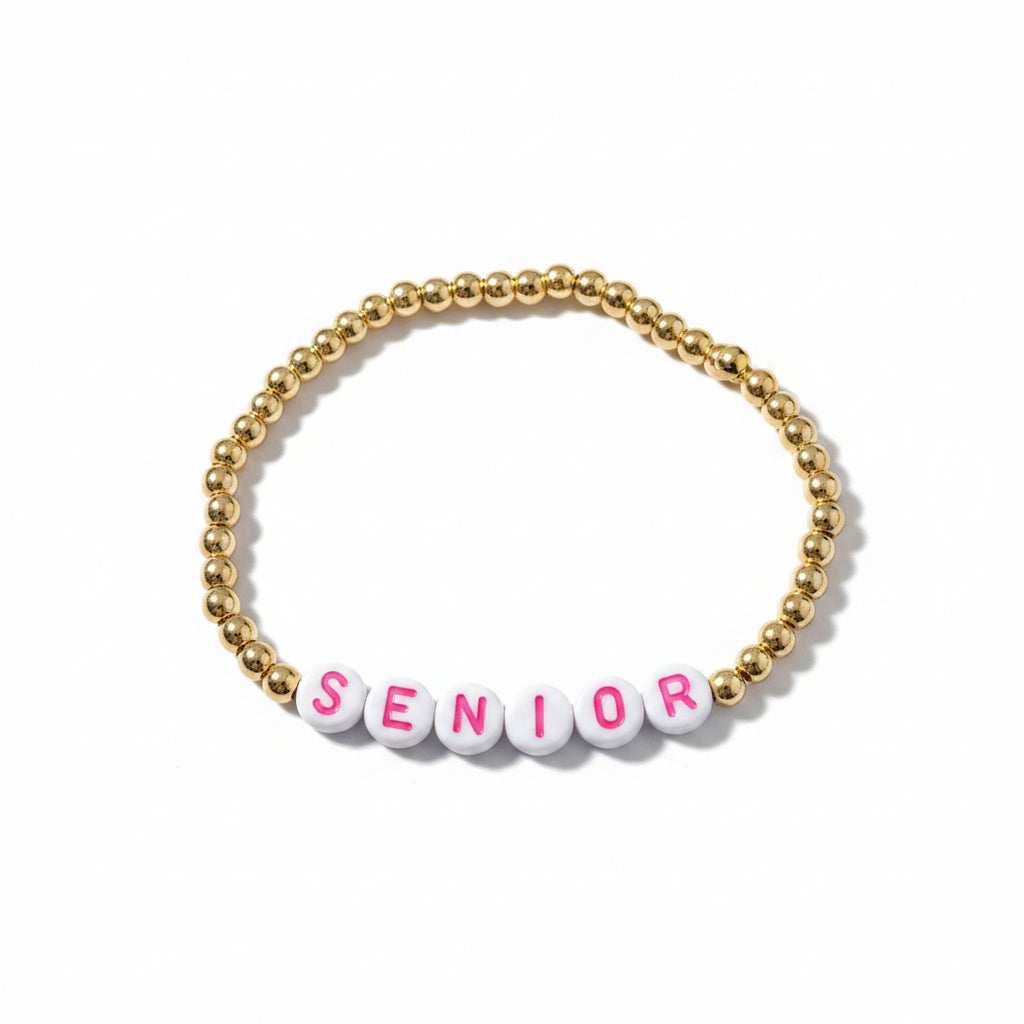 Custom Sorority Word Bracelet