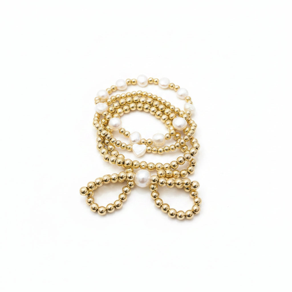 Ms. Spencer Initial & Bow (Stack of 4)