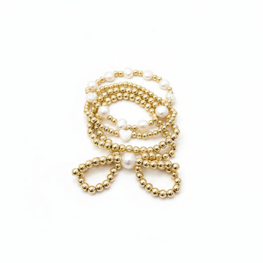 Ms. Spencer Initial & Bow (Stack of 4)