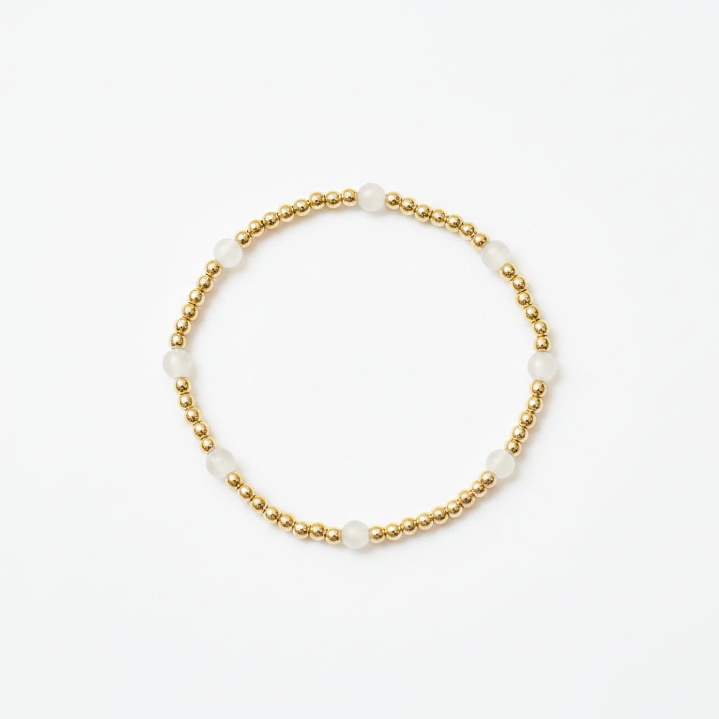 Midnight Magnolia Gold Bracelet