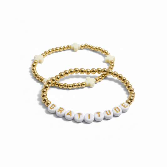 Gratitude Bracelet Stack (Stack of 2)