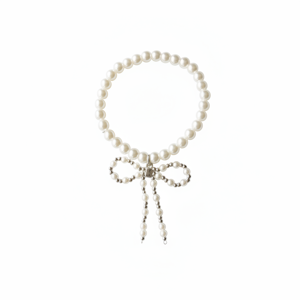 Ms. Bow Pearl Bracelet